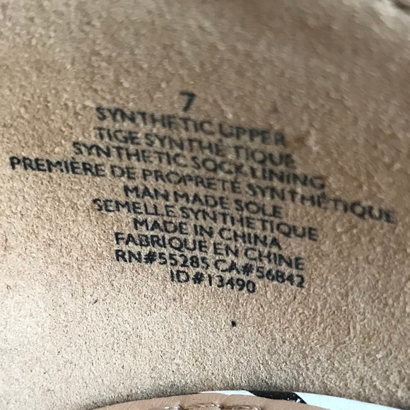 Express Black & White Stripe High Heels - Picture 3 of 8